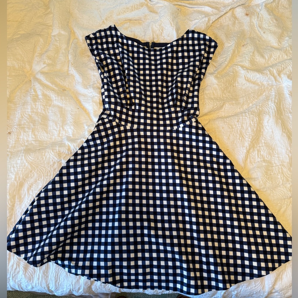 Like New, Kate Spade Jazzy Gingham Ponte Fiorella Dress